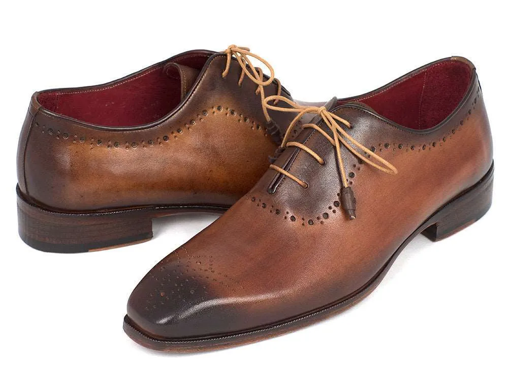 Paul Parkman Brown & Camel Hand-Painted Oxfords