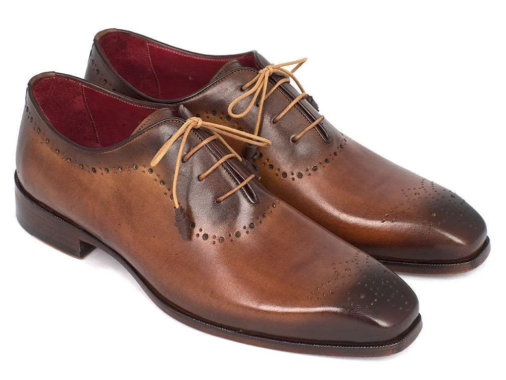 Paul Parkman Brown & Camel Hand-Painted Oxfords