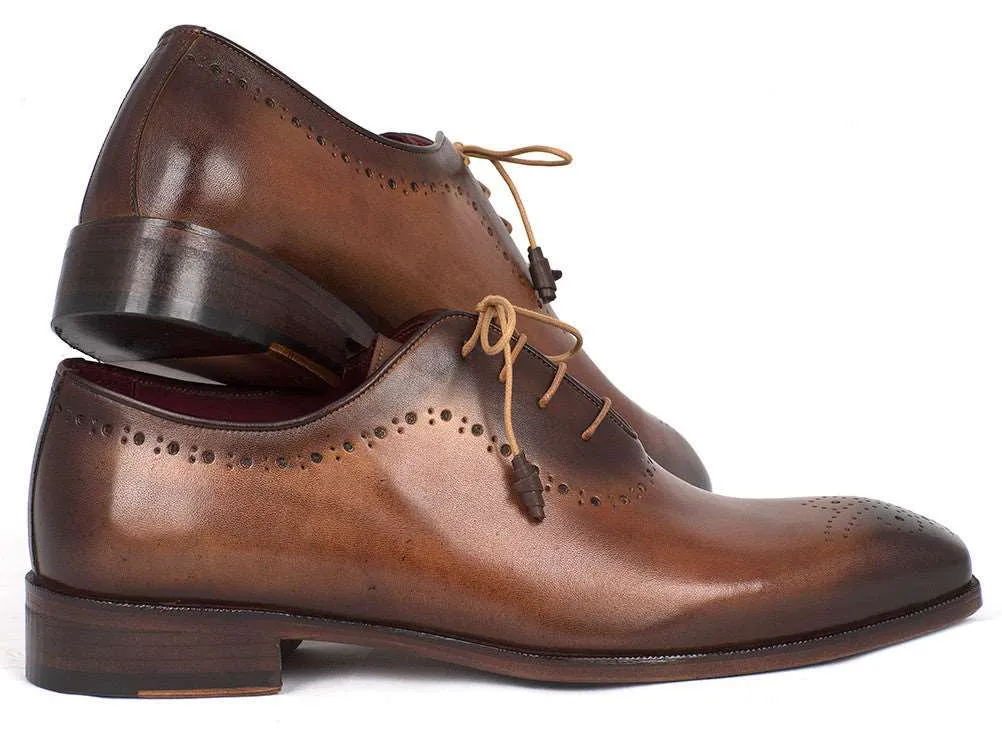 Paul Parkman Brown & Camel Hand-Painted Oxfords