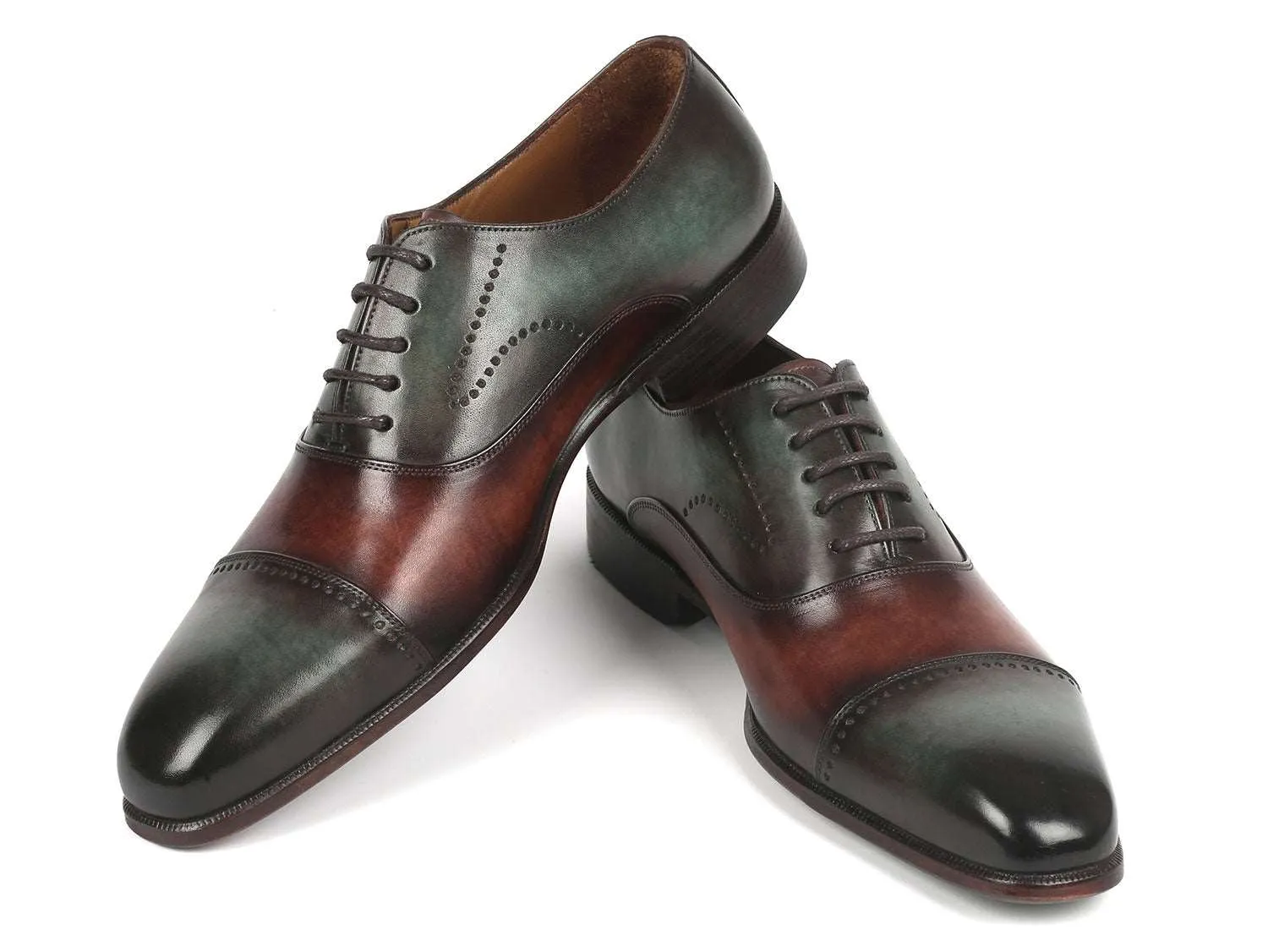 Paul Parkman Handcrafted Cap Toe Oxfords