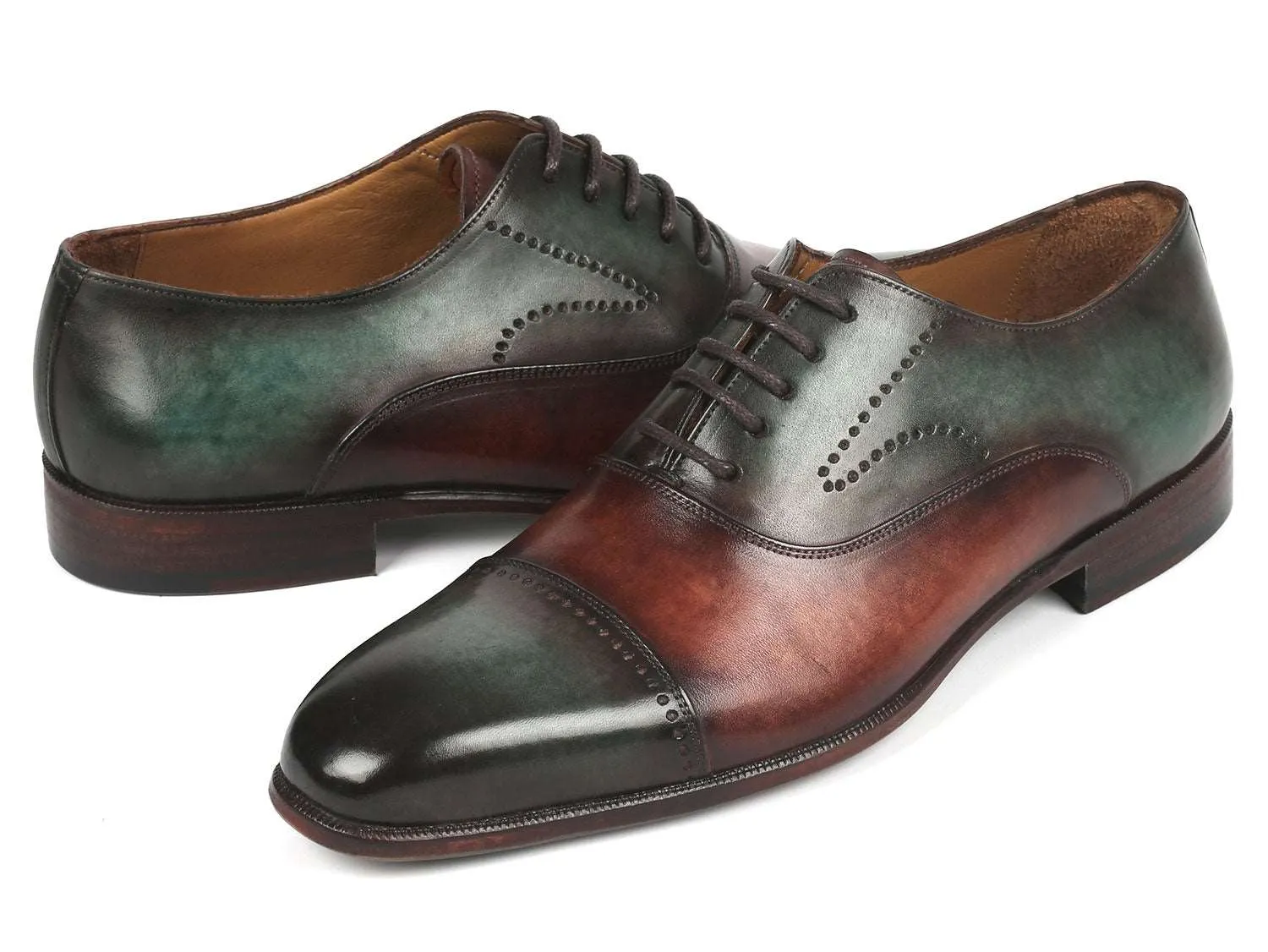 Paul Parkman Handcrafted Cap Toe Oxfords