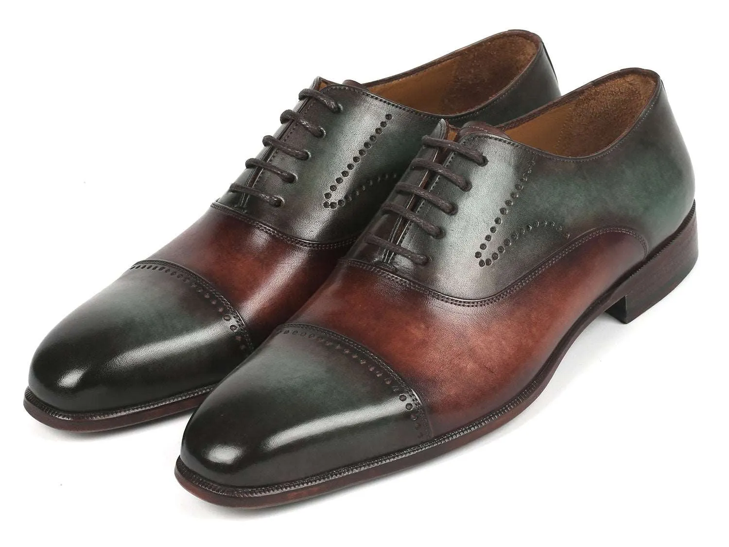 Paul Parkman Handcrafted Cap Toe Oxfords