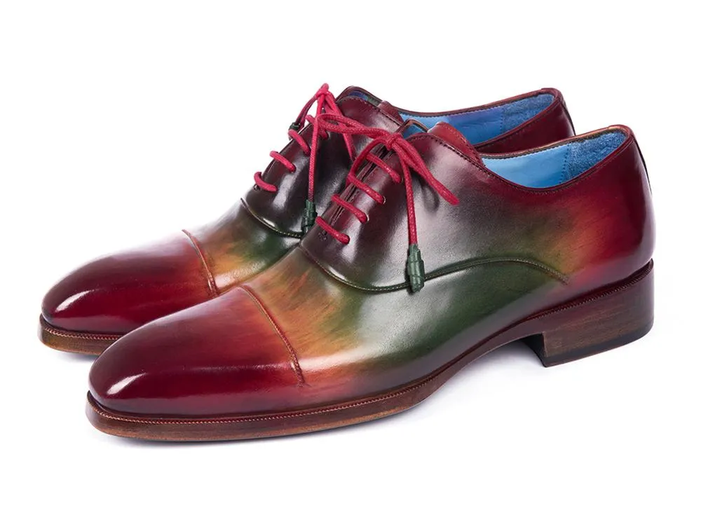 Paul Parkman Men's Captoe Oxfords Multicolor (ID#1744-MLT)