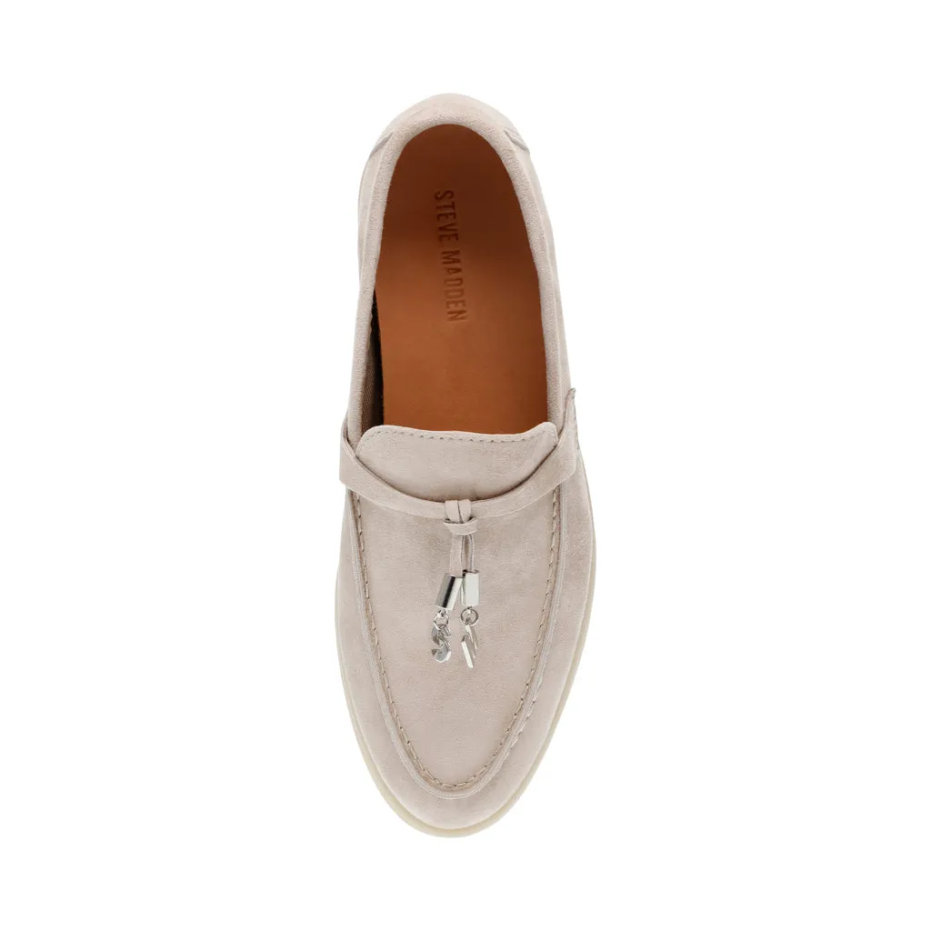 Portland Flat Shoe BONE SUEDE