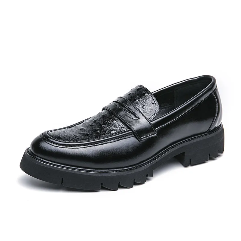 Premium Men's Penny Loafers Formal Business Slip On Loafers Leather Shoes | 8851