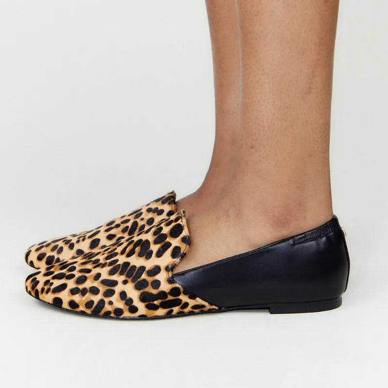 Preslie Loafer in Leopard Calf Hair