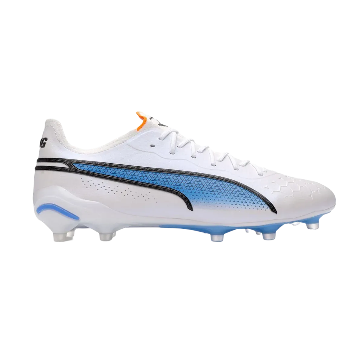 Puma King Ultimate FG/AG White Blue - Goatkits Boots