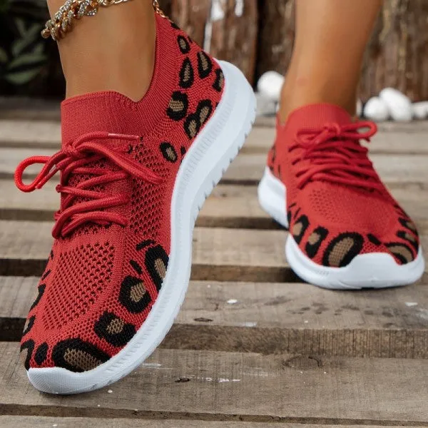 Purpdrank - Red Casual Sportswear Daily Patchwork Frenulum Round Comfortable Shoes