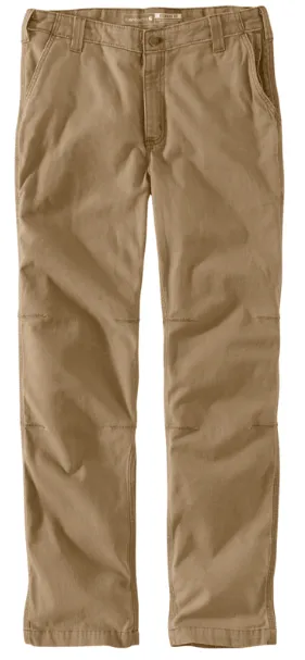 Rugged Flex® Slim Fit Canvas 5-Pocket Tapered Work Pant, Dark Khaki