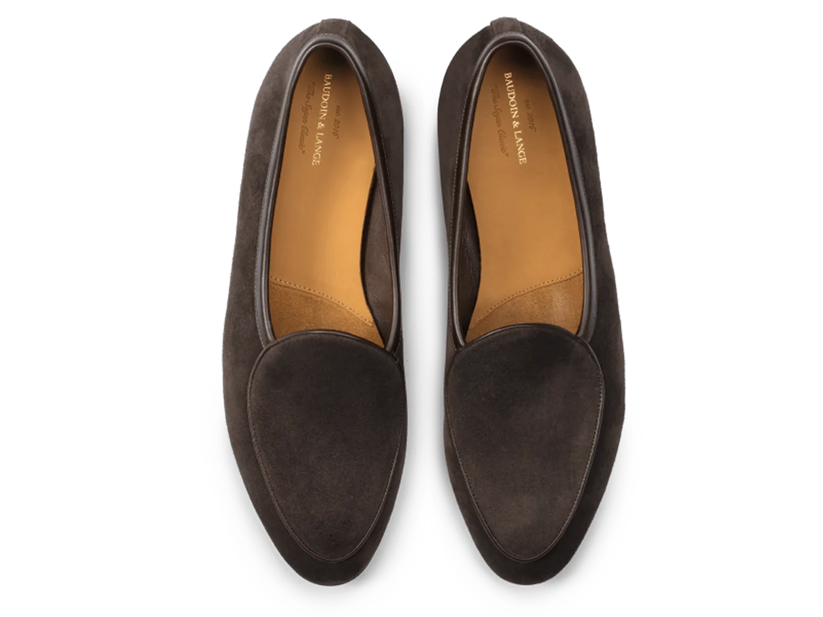 Sagan Classic Loafers in Lusitanias Dark Brown Asteria Suede with Rubber Sole