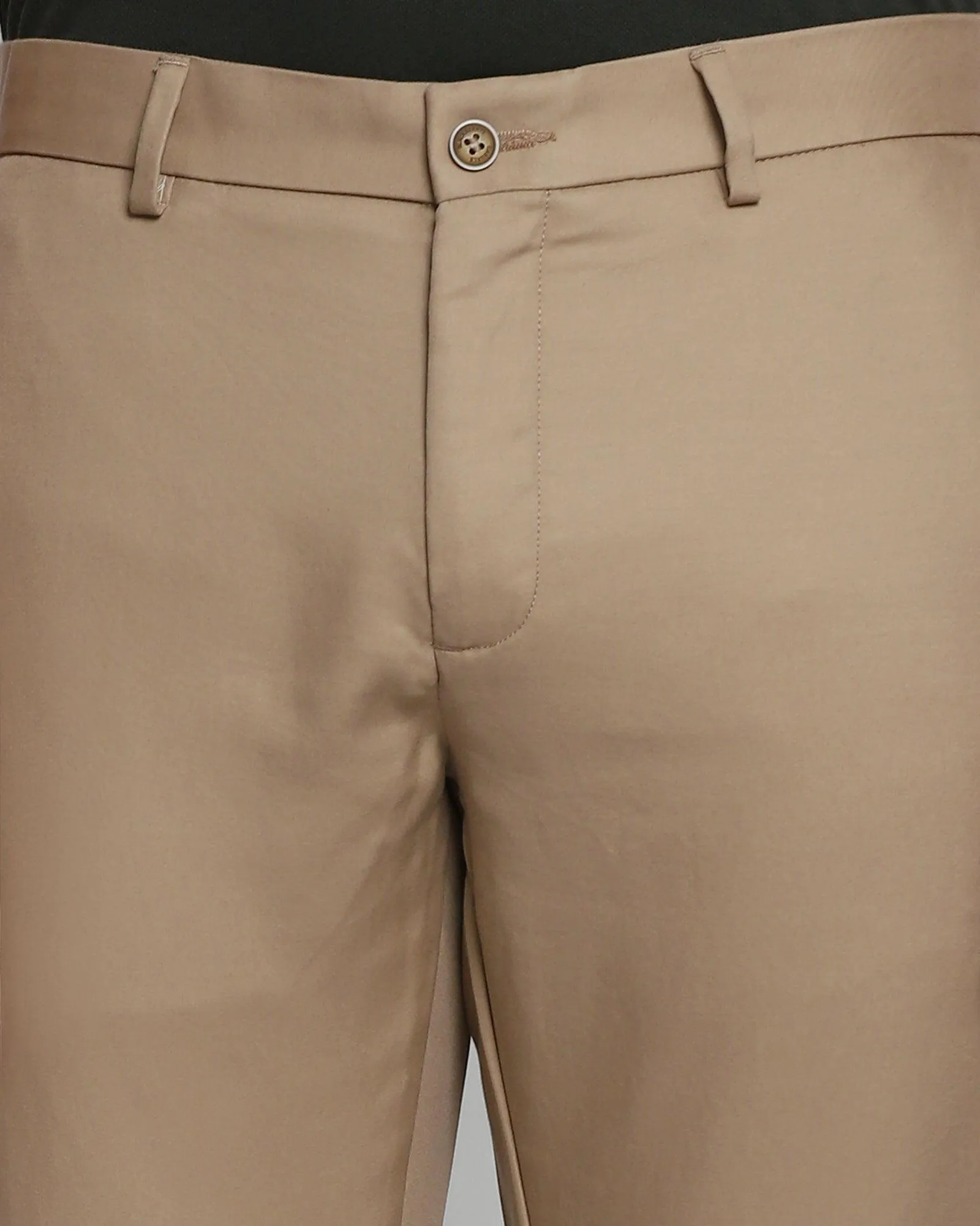 Slim Comfort B-95 Casual Khaki Solid Khakis - Supima