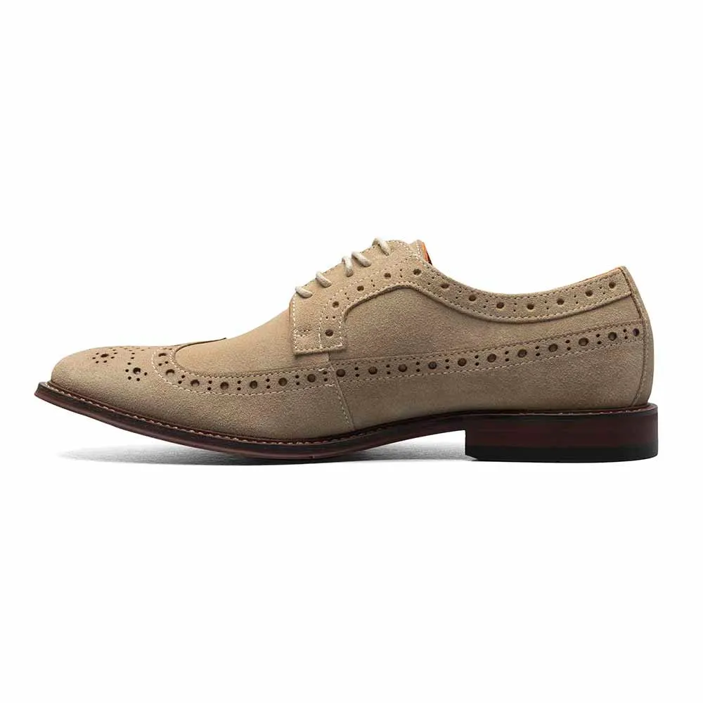 Stacy Adams Sand MARLIGAN Wingtip Oxford