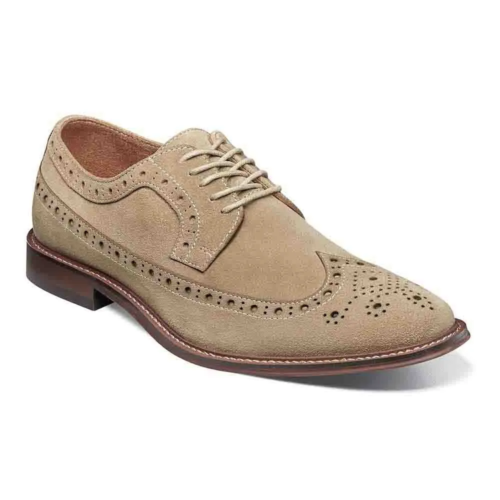 Stacy Adams Sand MARLIGAN Wingtip Oxford