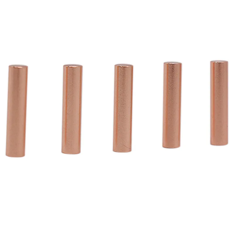 Support Customized Rose Gold Color Round Tube Metal