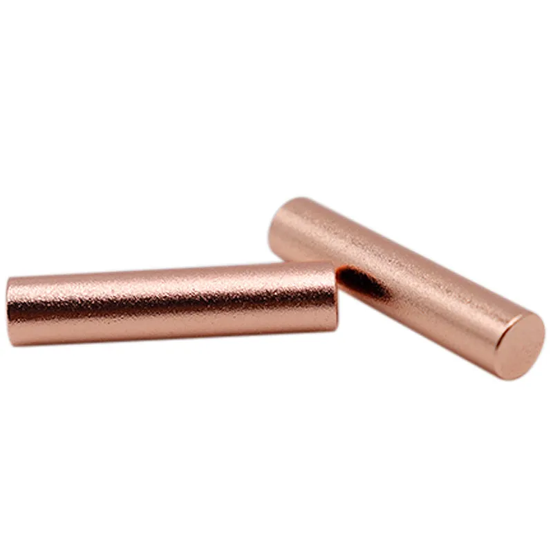 Support Customized Rose Gold Color Round Tube Metal