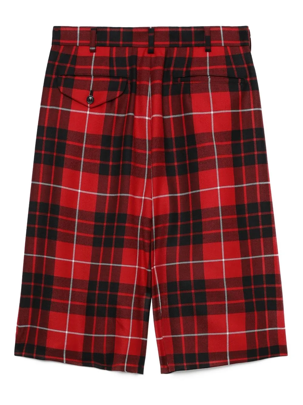 Tartan Check Button Shorts