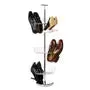 Tavia Revolving Silver Shoe Stand