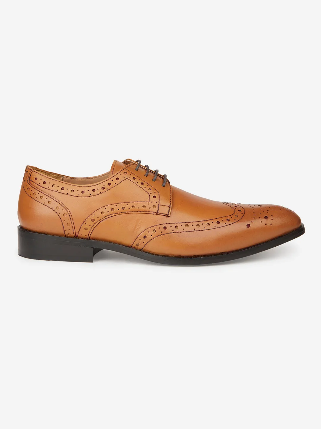 Textured Genuine Leather Formal Oxfords