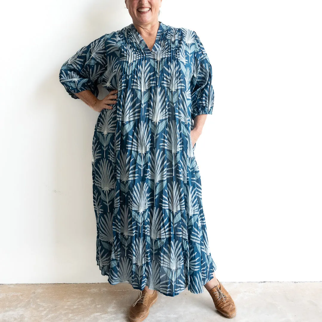 The Wanderer Tunic Dress - Indigo Echo