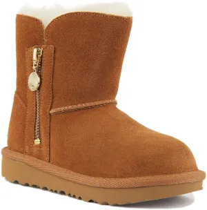 Ugg Australia Bailey Boots In Chestnut For Infants