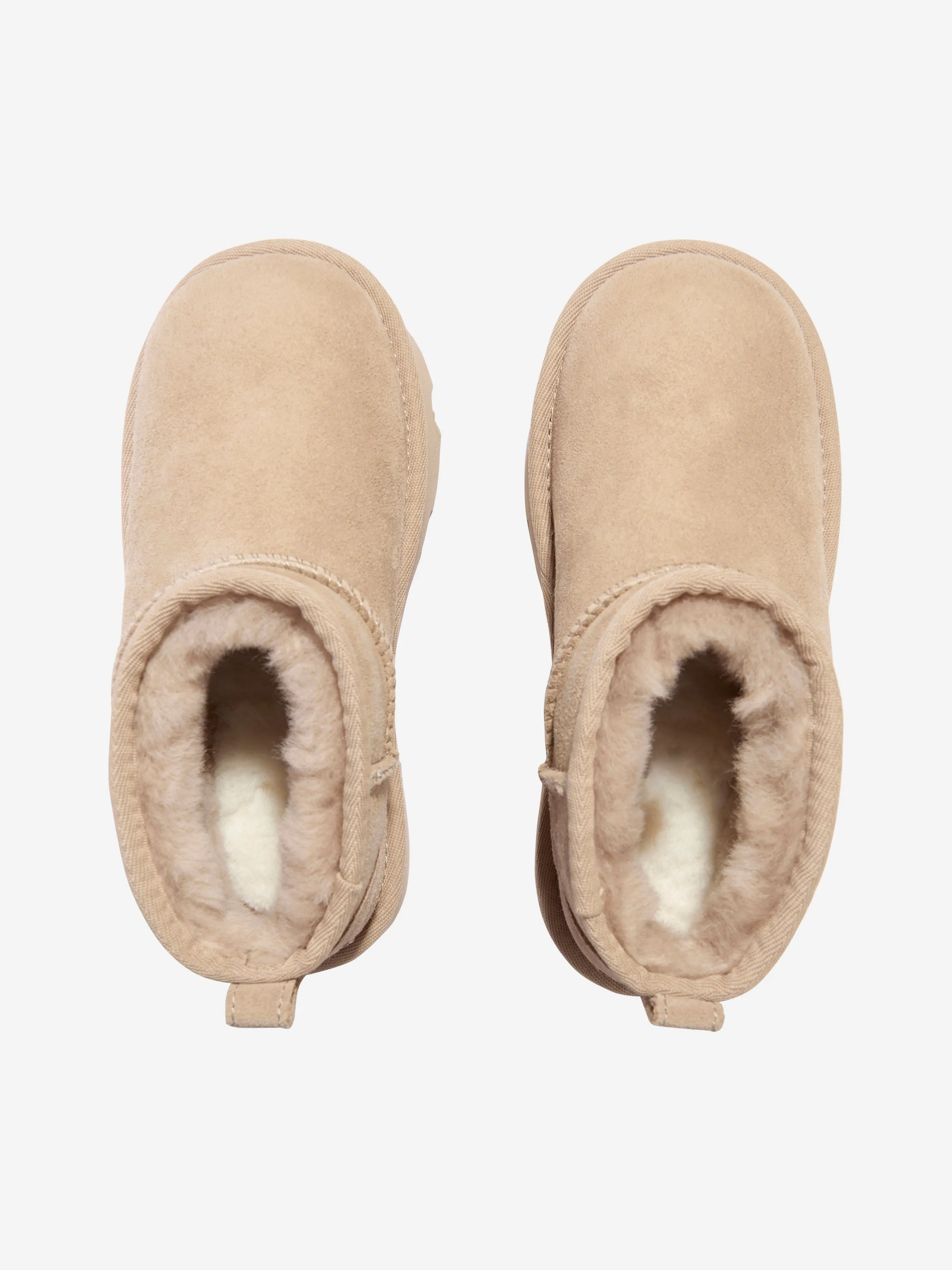 UGG Girls Classic Ultra Mini Boots in Beige