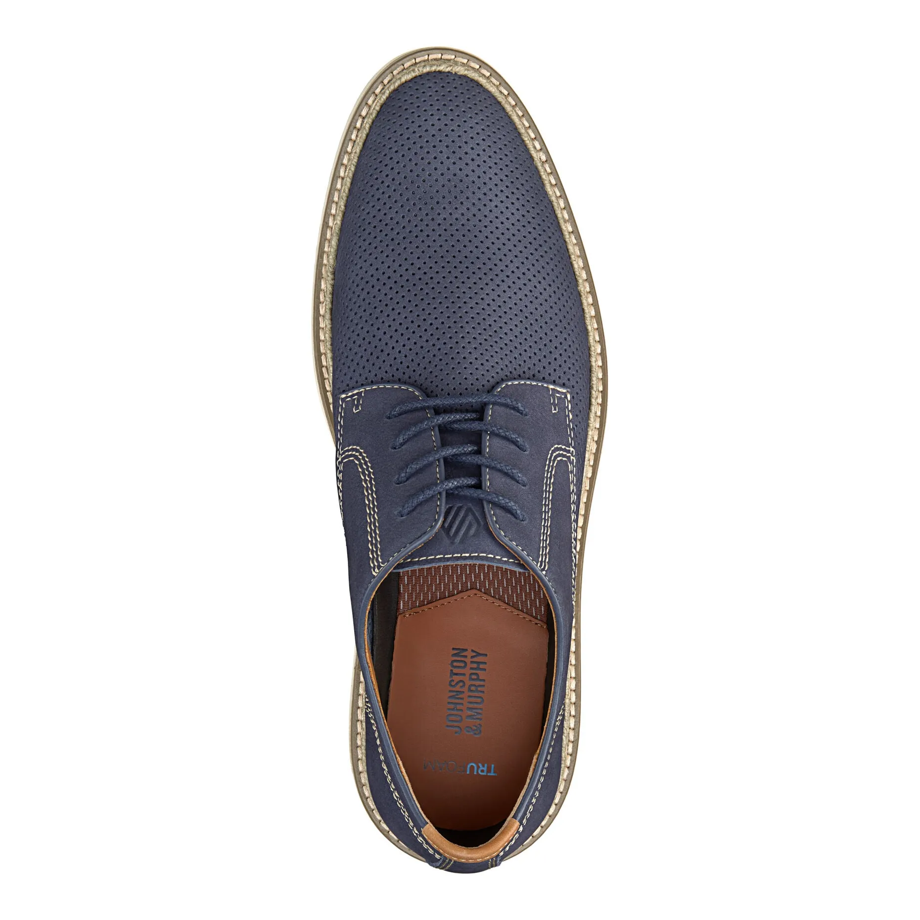 Upton Perfed Plain Toe - Mens Dress Casual Lace Up