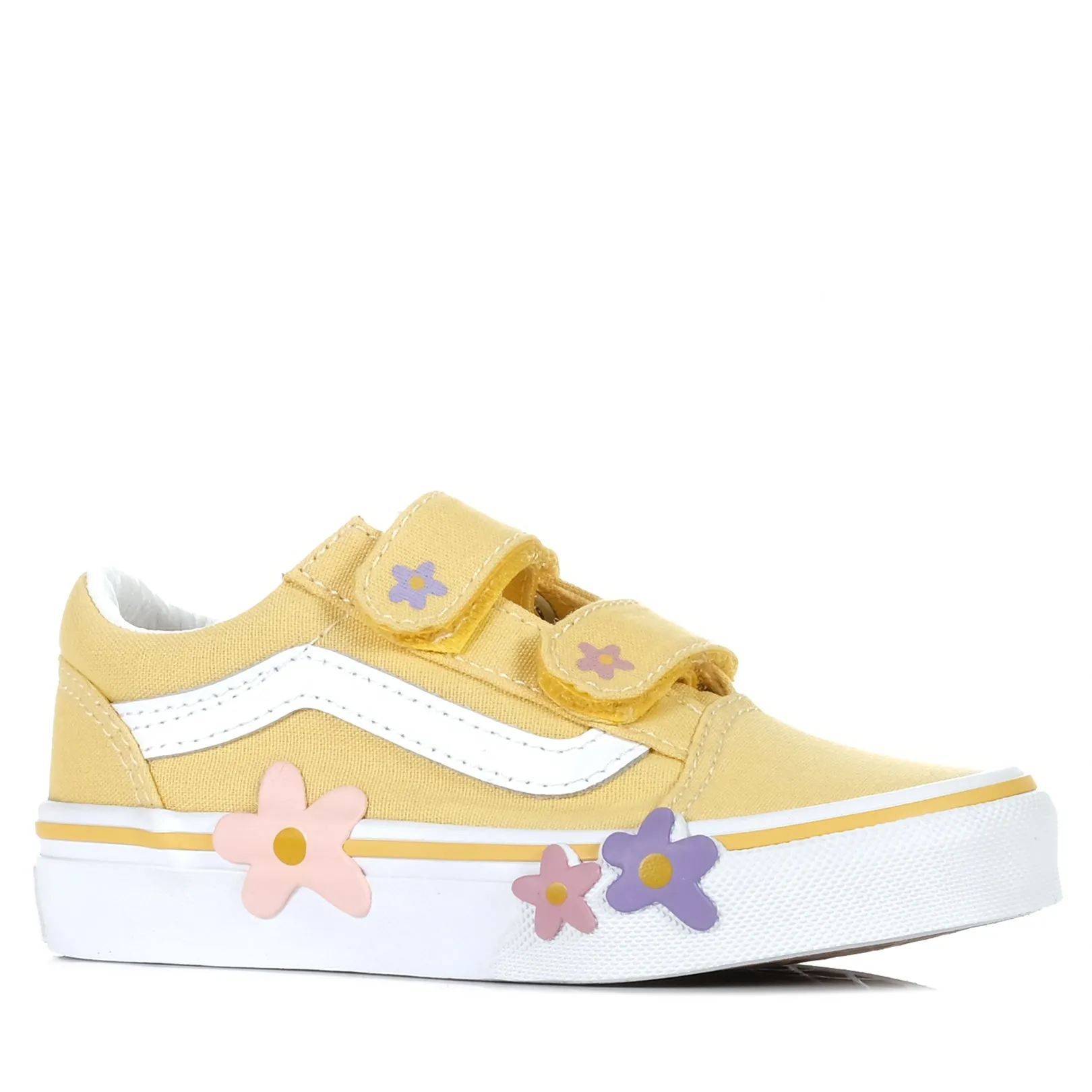 Vans Old Skool V Youth Flower Yellow