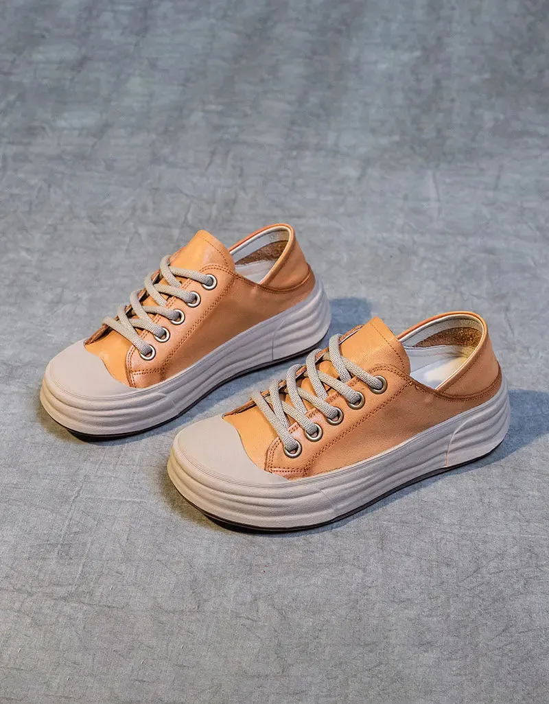 Versatile Leather Sneakers for Women