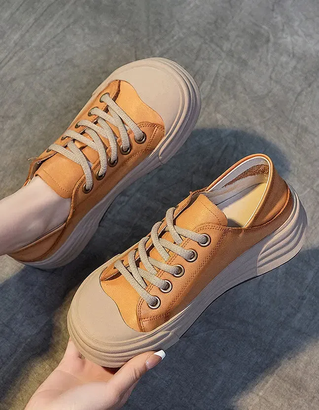 Versatile Leather Sneakers for Women