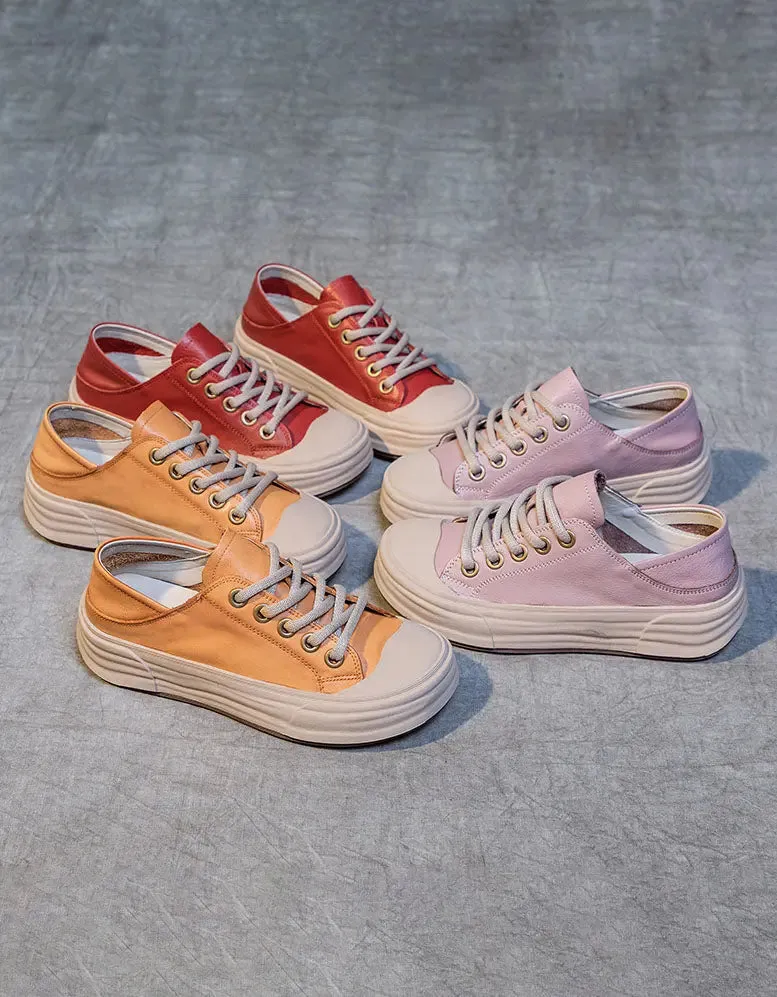 Versatile Leather Sneakers for Women