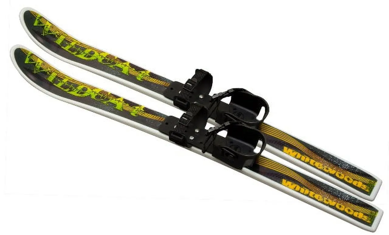 versatile Wildcat 95cm JUNIOR Cross Country Backyard Ski Set, Waxless Base, Ages 4-8