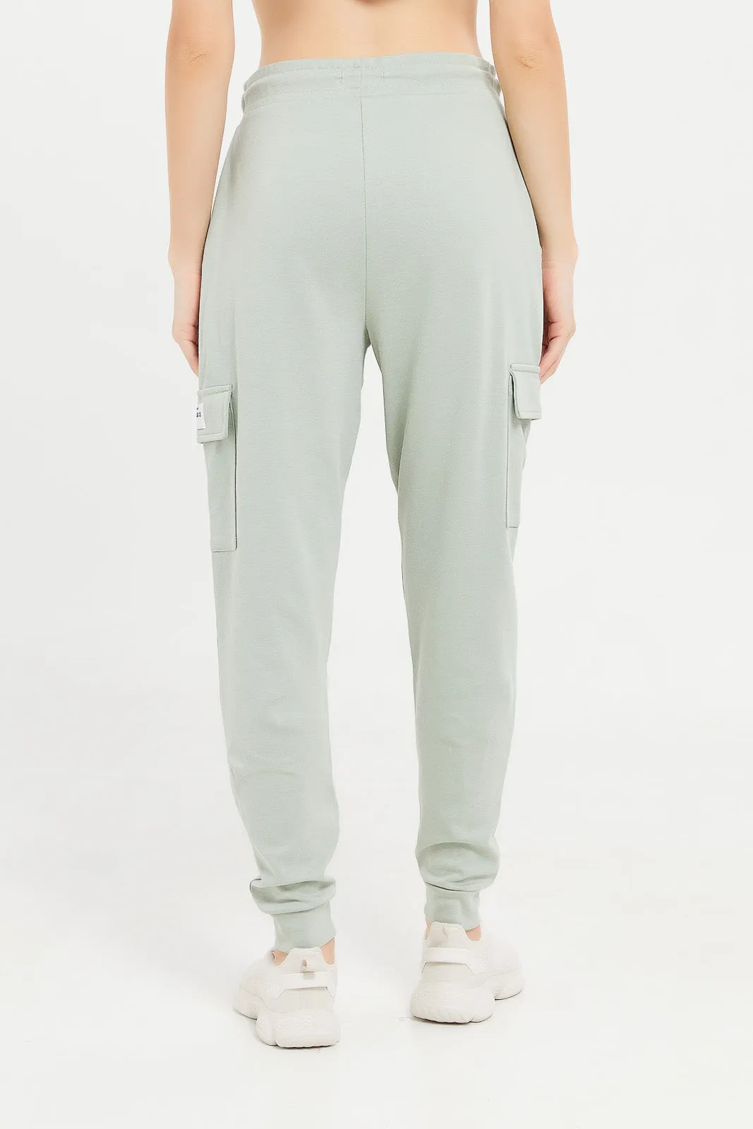 Women Mint Cargo Pant