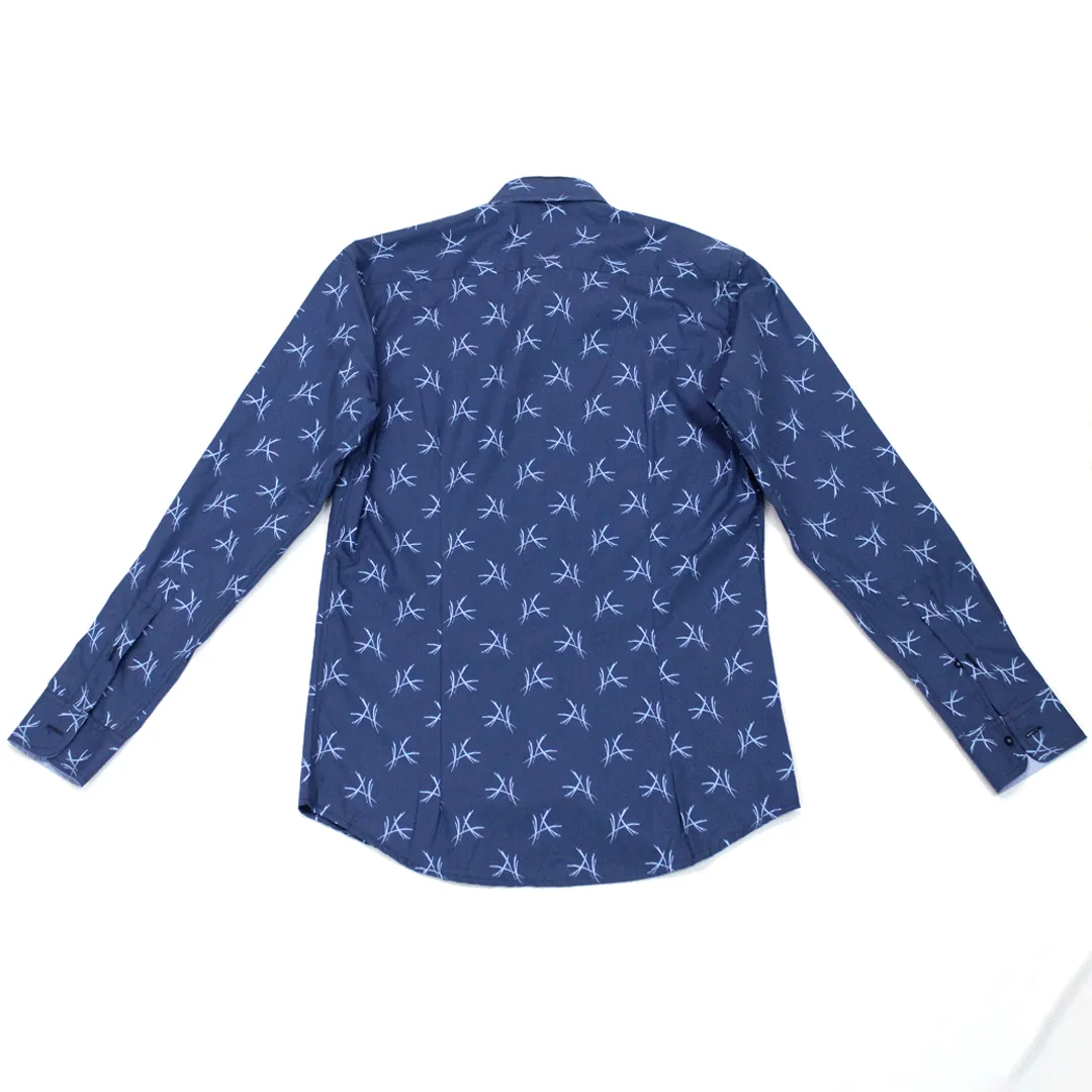 Zuccino Italy Blue Geo LS Shirt